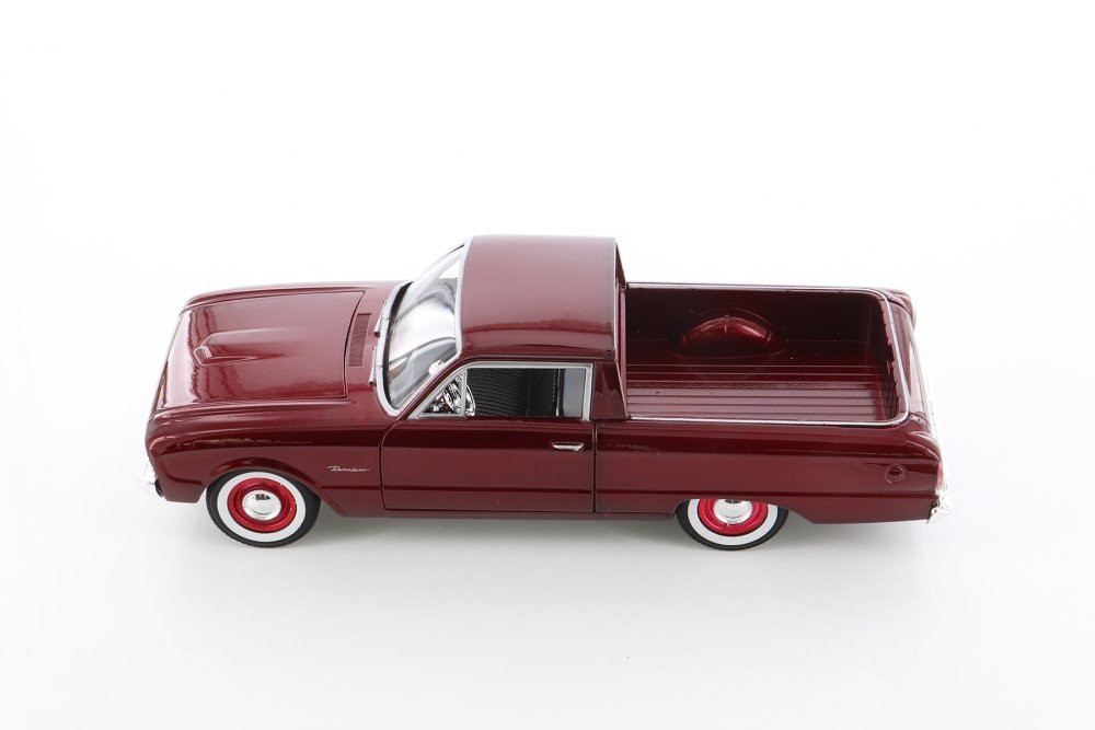 1960 Ford Ranchero Pickup Truck, Burgundy - Showcasts 79321M/16D - 1/24 scale Diecast Model Toy Car