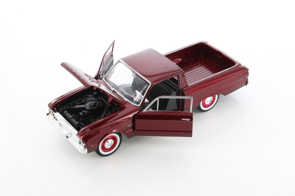 1960 Ford Ranchero Pickup Truck, Burgundy - Showcasts 79321M/16D - 1/24 scale Diecast Model Toy Car