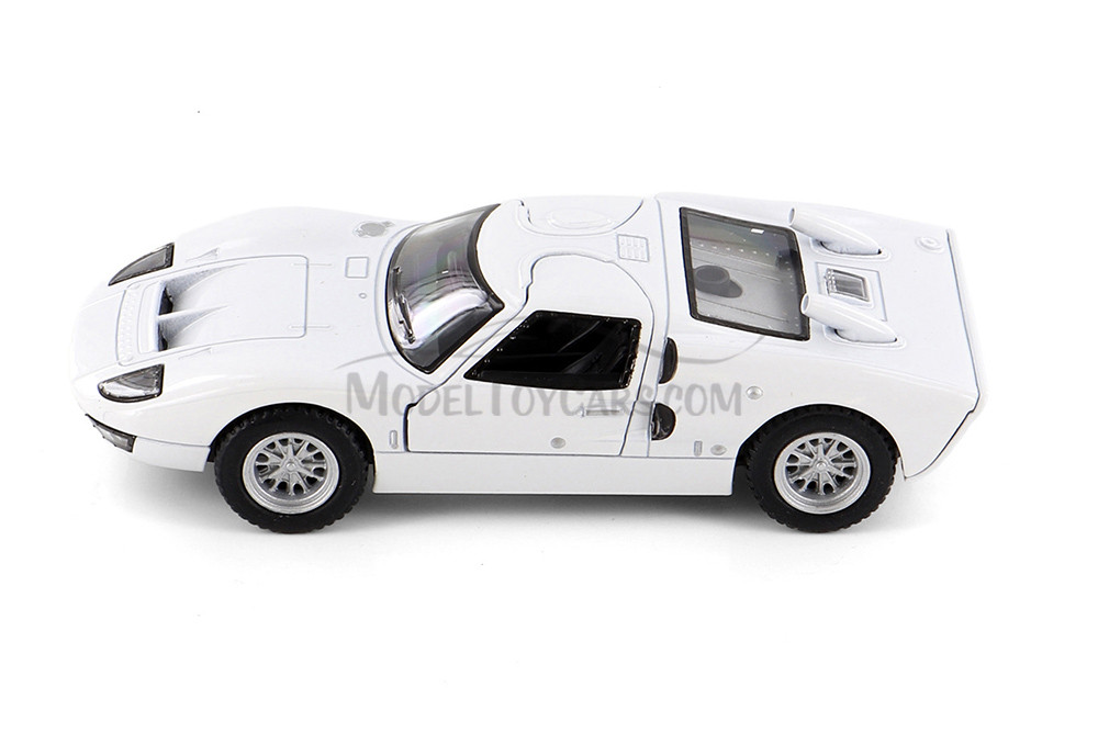 1966 Ford GT40 MKII, White - Kinsmart 5427D - 1/32 scale Diecast
