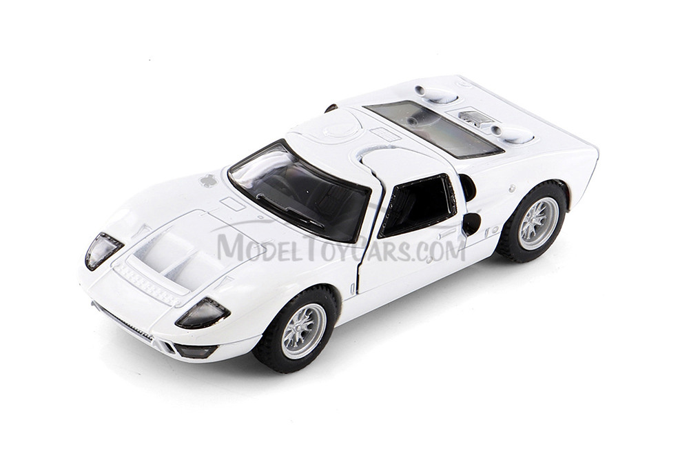 1966 Ford GT40 MKII, White - Kinsmart 5427D - 1/38 scale Diecast