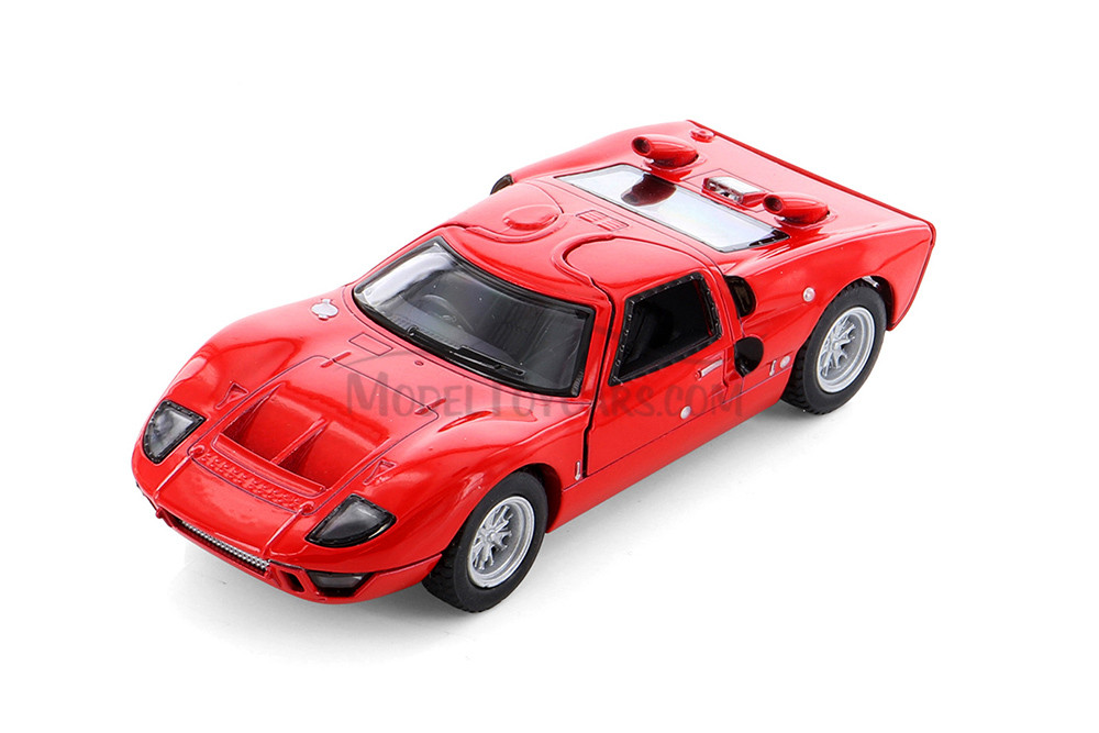 1966 Ford GT40 MKII, Red - Kinsmart 5427D - 1/38 scale Diecast Model Toy Car