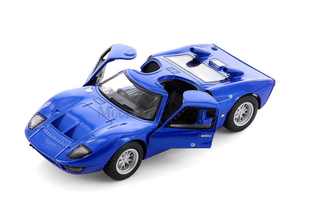 1966 Ford GT40 MKII, Blue - Kinsmart 5427D - 1/38 scale Diecast
