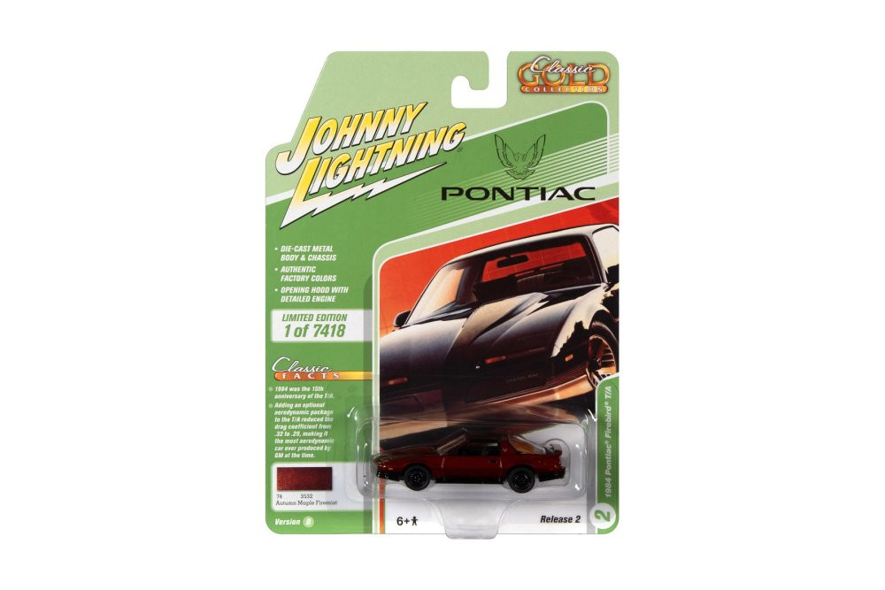 1984 Pontiac Trans Am, Autumn Maple Firemist JLSP148/24B 1/64 scale Diecast Model Toy Car