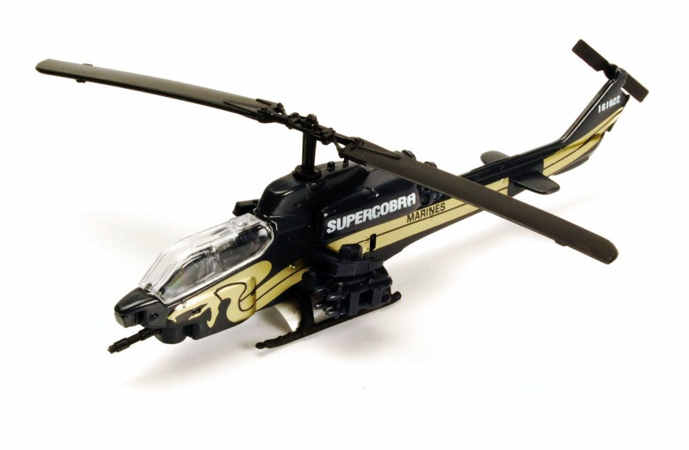 Textron AH-1W SuperCobra, Black w/ Tan Stripe - Motor Max 77000DT