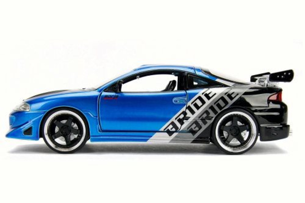 1995 Mitsubishi Eclipse, Metallic Blue - Jada 99103WA1 - 1/24 Scale Diecast Model Toy Car