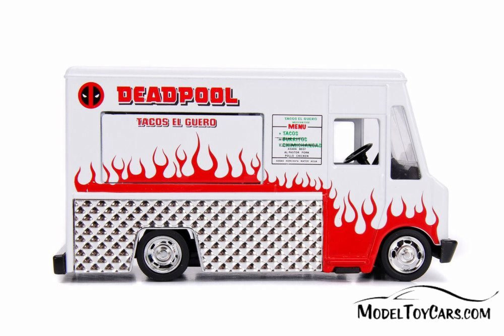 Taco Truck, White - Jada 30879DP1 - 1/32 Scale Diecast Model Toy Car