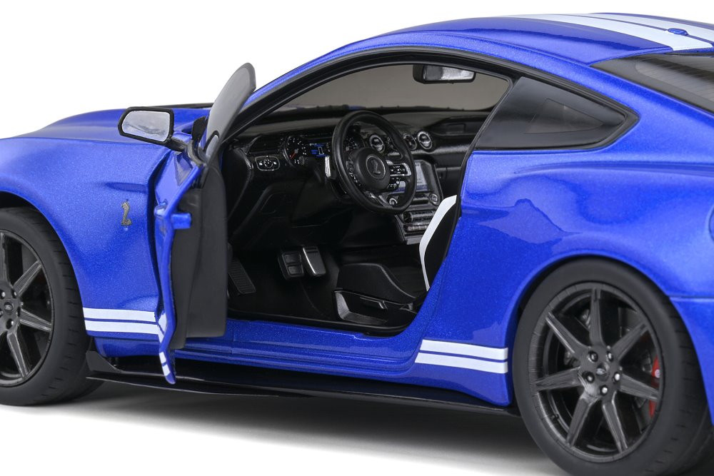 2020 Ford Shelby GT500 Fast Track - Ford Performance, Blue - Solido S1805901 - 1/18 Diecast Car