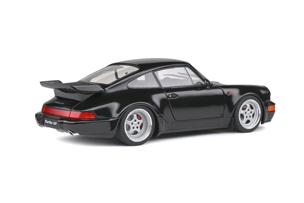 1993 Porsche 911 (964) Turbo 3.6, Black - Solido S1803404 - 1/18