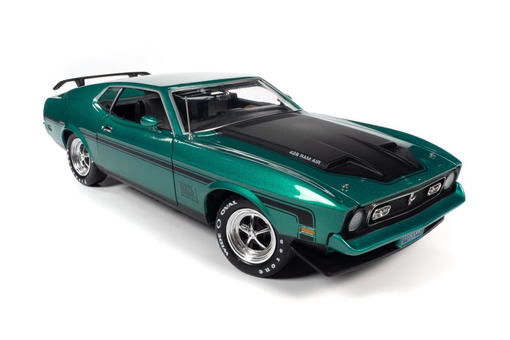 1971 Mustang Mach 1 ミニカー 1:18スケール 1971 Ford Mustang Mach 1 Hardtop, Bright Red - Auto World