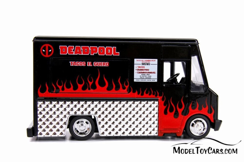 Taco Truck, Black - Jada 30879DP1 - 1/32 Scale Diecast Model Toy