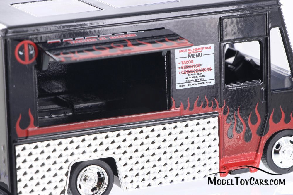 Taco Truck, Black - Jada 30879DP1 - 1/32 Scale Diecast Model Toy