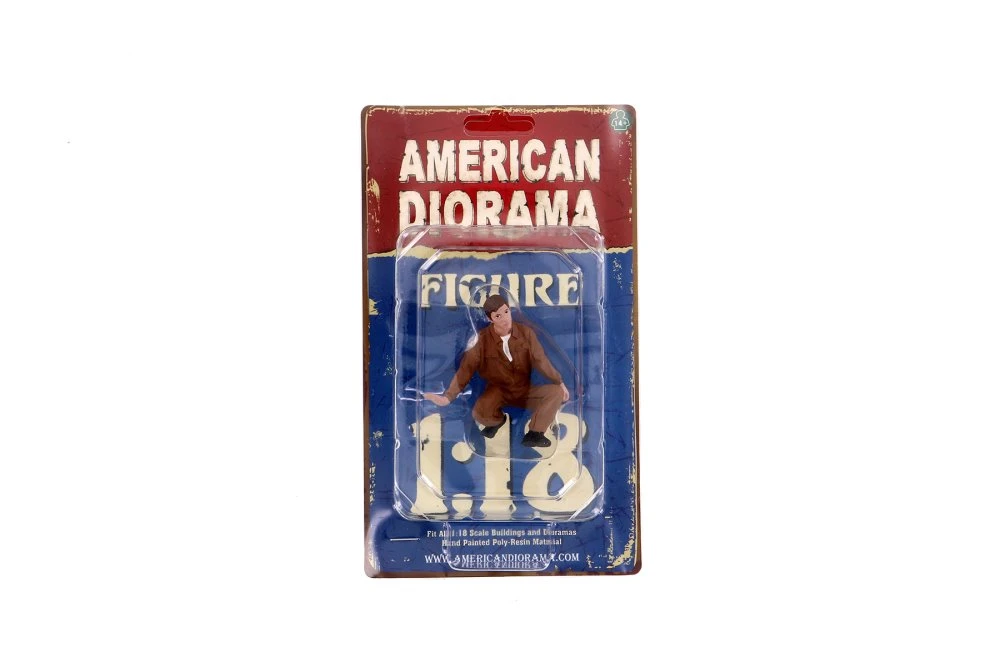 Race Day 1 Figure IV, Light Brown - American Diorama 76286 - 1/18 scale Figurine - Diorama Accessory