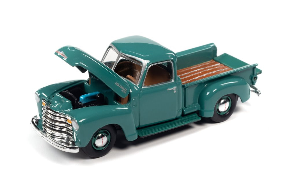 1950 Chevy 3100 Pickup Truck, Seacrest Green - Johnny Lightning