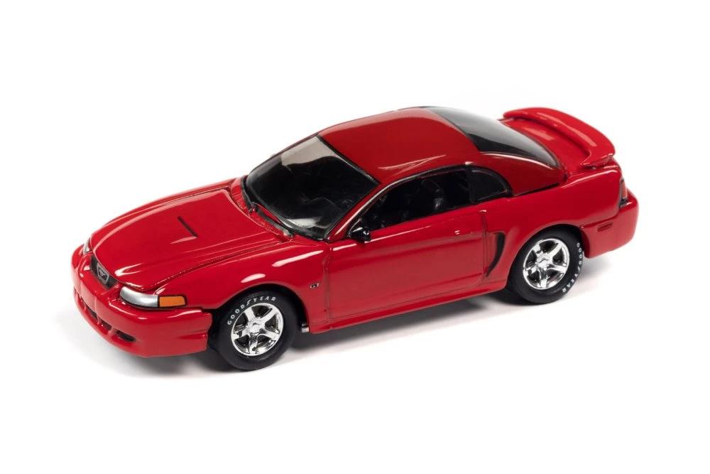 Voiture Miniature Ford Mustang 1965 1:64 Johnny Lightning - Bleue - Neuf