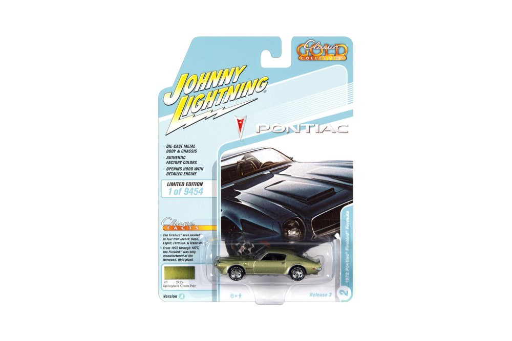 1972 Pontiac Firebird Formula, SpringfieldMetallic  JLSP164/24A 1/64 scale Diecast Model Toy Car