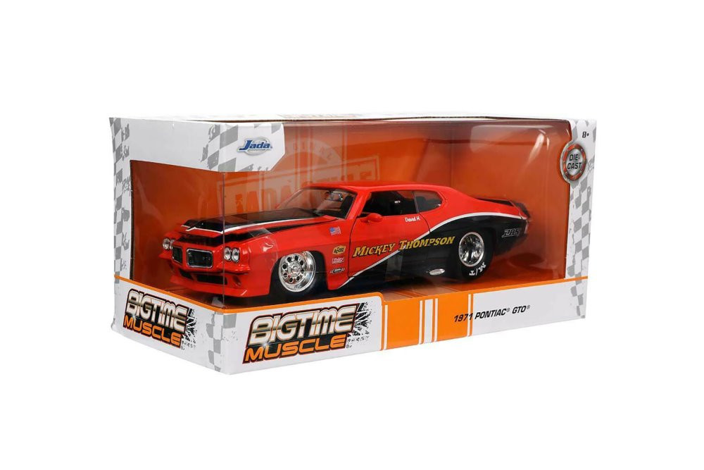 Jada Toys BIGTIME Muscle 1971 Pontiac GTO The Judge Black 1 24 for sale online 