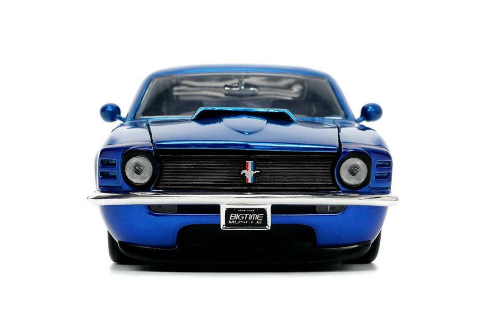 1970 Ford Mustang Boss 429, Blue - Jada Toys 33043 - 1/24 scale Diecast Model Toy Car