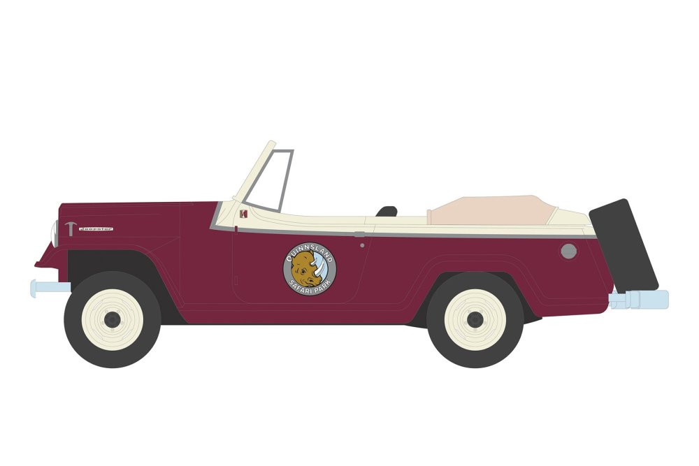 1967 Jeep Jeepster Convertible, Ace Ventura: When Nature Calls, Greenlight 44880F, 1/64 Diecast Car