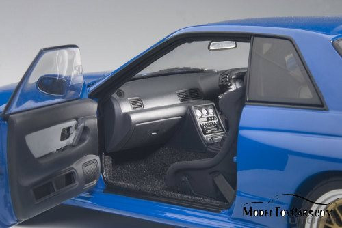 Nissan Skyline GT-R (R32) V-Spec II Tuned Version, Blue - AUTOart