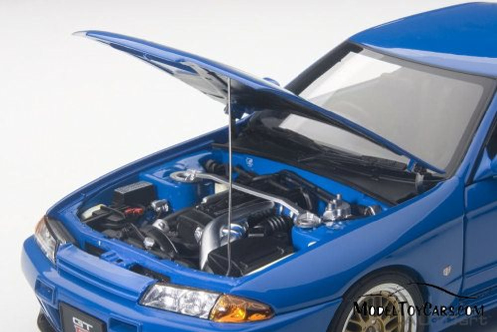 Nissan Skyline GT-R (R32) V-Spec II Tuned Version, Blue - AUTOart