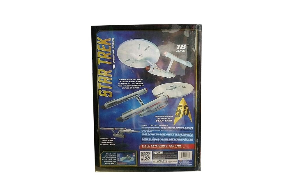 Classic U.S.S. Enterprise (50th Anniversary Ed), Star Trek - AMT AMT947/12, 1/650 Plastic Model Kit
