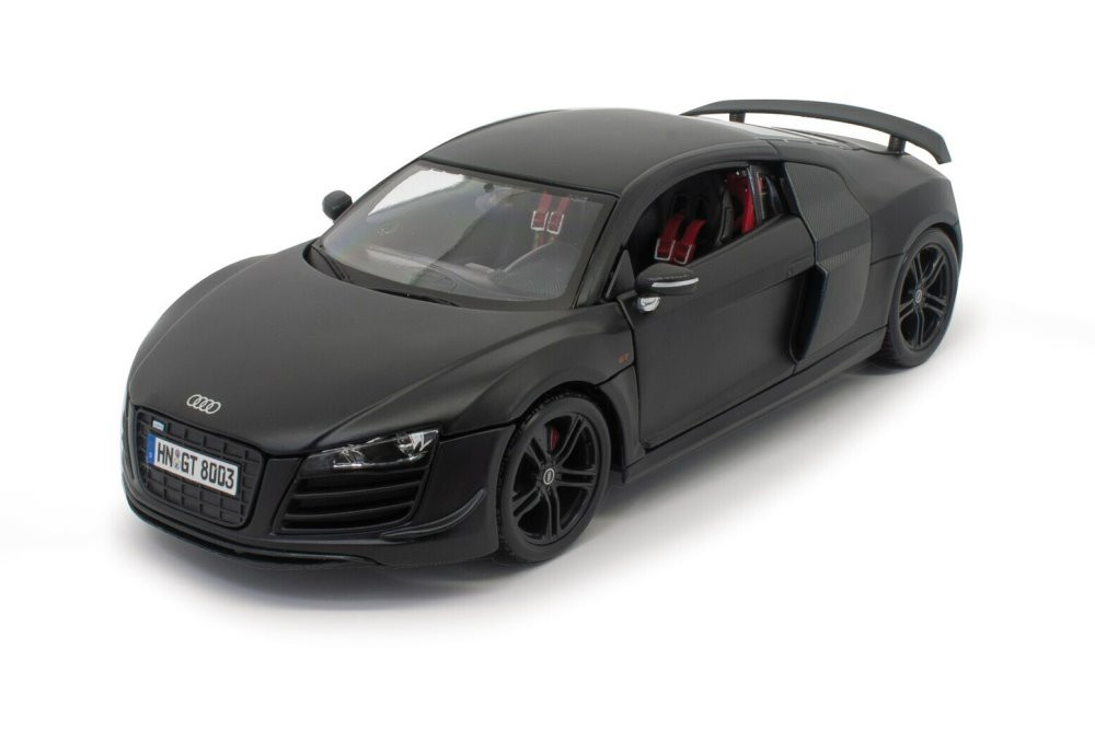 Audi T8Re Mans 1/18スケール 長さ約２６ｃｍ　Maisto Maisto 1:18 Audi R8 GT (Stealth Black) - Special Edition - M