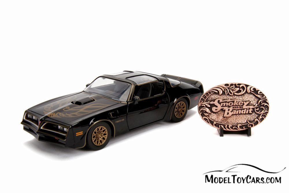 1977 Pontiac Firebird with  Belt Buckle, Smokey & Bandit - 30998 - 1/24 Scale Diecast Model Toy Car