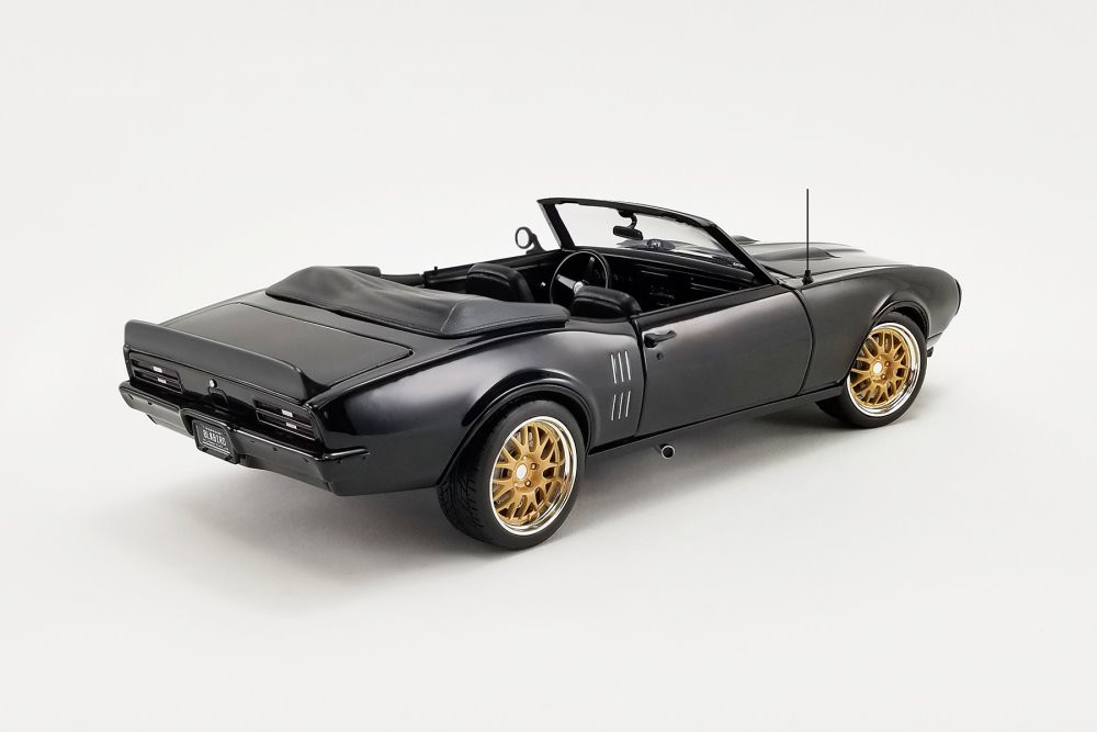 1968 Pontiac Firebird Convertible - Restomod, Midnight Black - Acme A1805215 - 1/18 Diecast Car