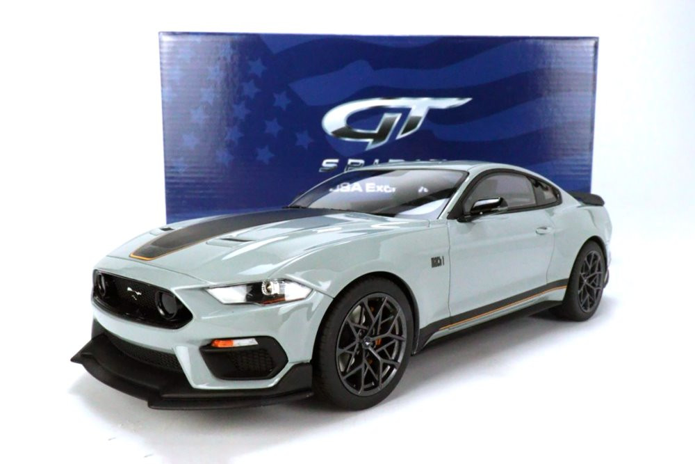 2021 Ford Mustang Mach 1, Fighter Jet Gray - GT Spirit US039 - 1
