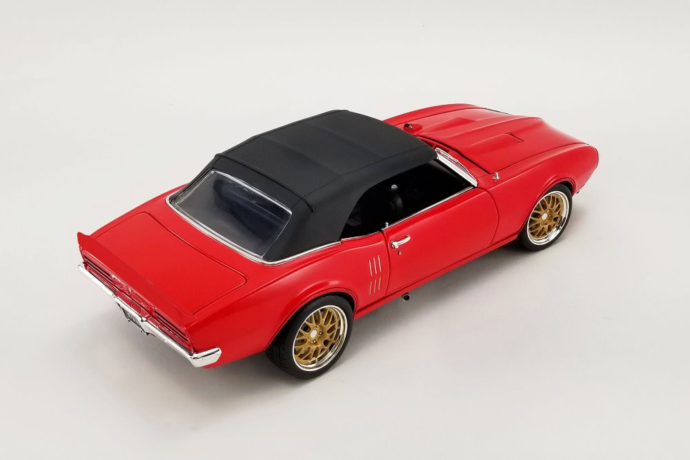 1968 Pontiac Firebird Convertible Restomod Candy Red Acme A1805214 118 Scale Diecast Car 