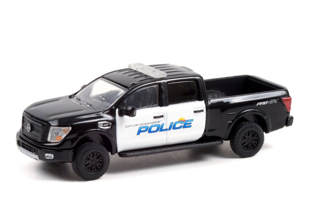 2018 Nissan Titan XD Pro-4X Pickup"Oceanside Police"  42970E/48 1/64 scale Diecast Model Toy Car