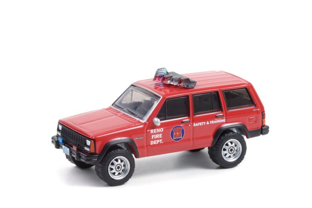 Reno Fire Department (Nevada) 1990 Jeep Cherokee, Red - Greenlight
