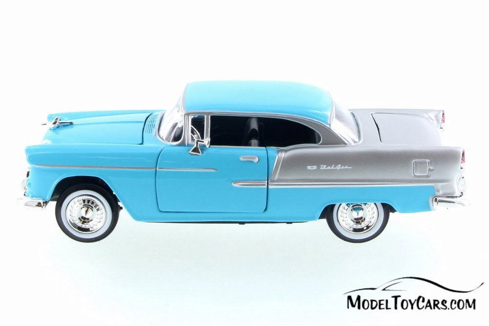 1955 Chevy Bel Air, Blue - Motor Max 73229/16D - 1/24 Scale