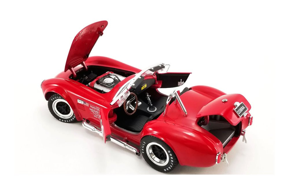 1965 Shelby Cobra 427 S/C #198 Convertible, Red - Shelby Collectibles SC198  - 1/18 Diecast Car