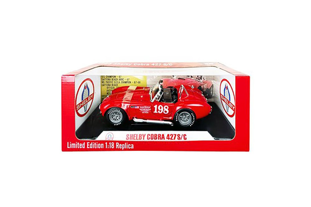 1965 Shelby Cobra 427 S/C #198 Convertible, Red - Shelby Collectibles SC198 - 1/18 Diecast Car