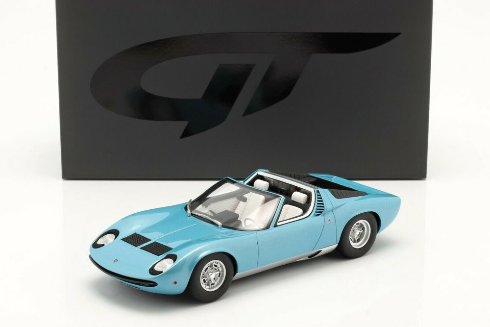 1968 Lamborghini Miura P400 Roadste, Blue - GT Spirit GT324 - 1/18