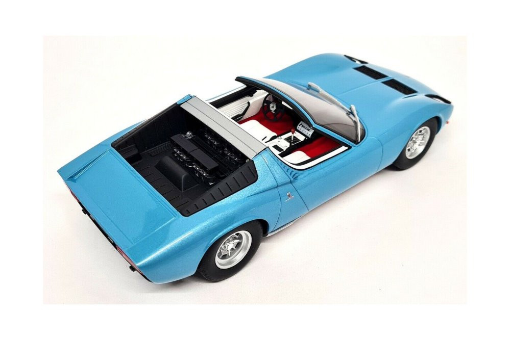 1968 Lamborghini Miura P400 Roadste, Blue - GT Spirit GT324 - 1/18 scale  Resin Model Toy Car