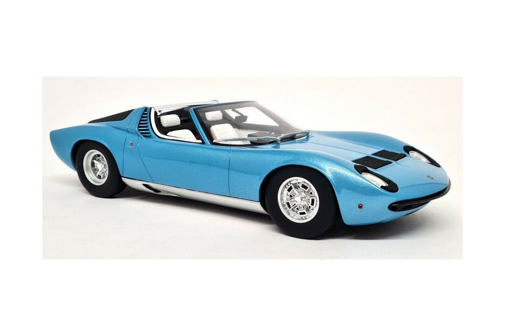 1968 Lamborghini Miura P400 Roadste, Blue - GT Spirit GT324 - 1/18 scale  Resin Model Toy Car