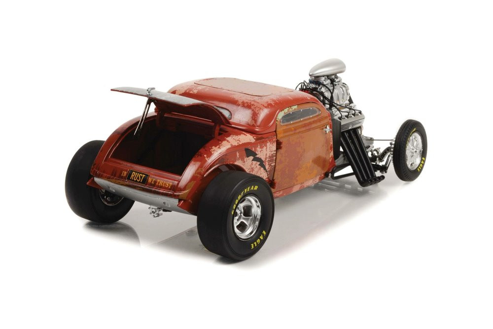 1934 Blown Altered Coupe, Rusted Steel Red - GMP 18979 - 1