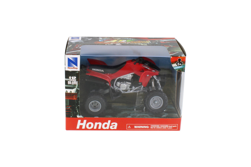 Honda TRX 450R ATV, Red - New Ray 57093A - 1/12 scale Model Toy