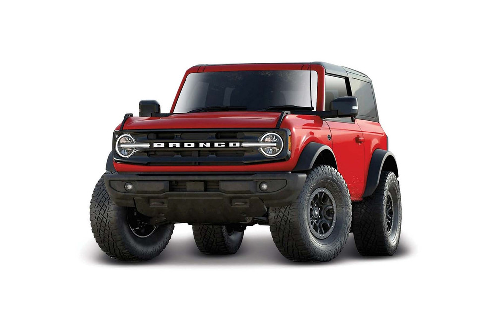 2021 Ford Bronco Wildtrak, Red - Maisto 31456RD - 1/18 scale