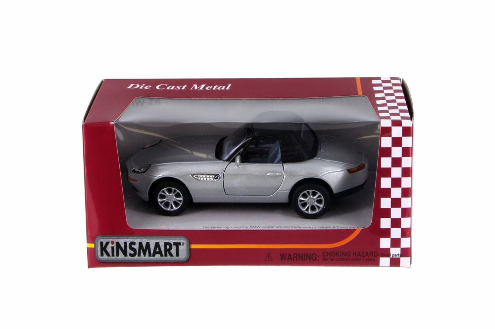 BMW Z8 Soft Top Convertible, Silver - Kinsmart 5022/2WSV - 1/36