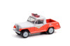 1967 Jeep Jeepster Commando - Chattanooga Rural Fire Dept. No. 3, White and Orange - Greenlight 30269/48 - 1/64 scale Diecast Model Toy Car