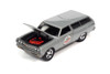 Turtle Wax 1965 Chevy Chevelle Wagon, Silver - Johnny Lightning JLSP173/24B - 1/64 Diecast Car