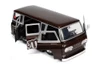 1965 Ford Econoline Bus with Red m&m's Figurine, Brown- Jada Toys 32027 - 1/24 Diecast Car