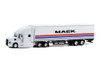 2018 Mack Anthem 18-Wheeler Tractor-Trailer, White - Greenlight 30266 - 1/64 Diecast Car