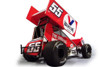 2021 Winged Sprint Car, #55 C.J. Leary "Valvoline" - Acme A1809515 - 1/18 scale Diecast Car