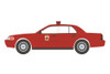 2001 Ford Crown Victoria Interceptor, Red - Greenlight 67020E/48 - 1/64 scale Diecast Model Toy Car
