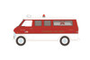 1970 Ford Econoline Bus, Red with White - Greenlight 67020A/48 - 1/64 scale Diecast Model Toy Car