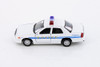 Ford Crown Victoria Police Interceptor, White - Kinsmart 5342D - 1/42 scale Diecast Car